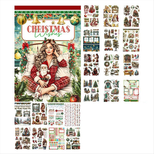 Ferramenta de artesanato com padrões de Natal vintage A