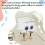 Cute Desktop Storage Box Trash Paper Basket for Office Large 6