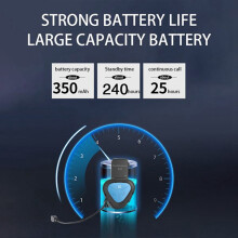 LX1 Letná motocyklová prilba Špeciálny Bluetooth headset, čierno-modrý