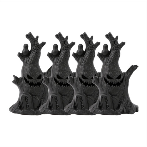 4 τεμάχια Halloween Ghost Tree LED Glow Ghost Lights Φρικιαστική Ατμόσφαιρα