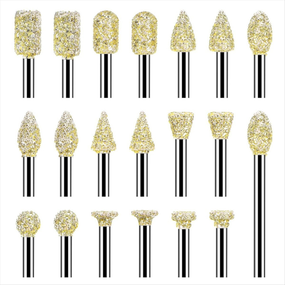 20Pcs Grinding Burr Drill Bit For -Tool Accessories Rotary Tool 4711235842469