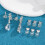 8PCS Earring Backs for -Ears,White Gold 3