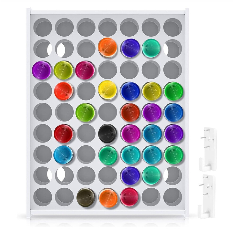1 Pcs 63 Holes Craft Paint Storage Organizer Vertical Organizers-image-OPC-PMD5PHX-NEW