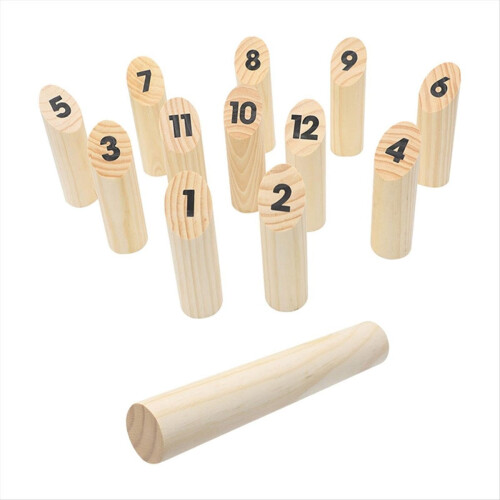 Houten genummerde blokkenwerpspelset 1