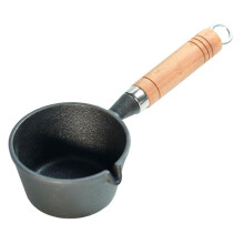Cast Iron Mini Omelet Pan Nonstick Milk Pot Multifunction Saucepan Gas Induction Compatible Egg Frying Pan Even Heat