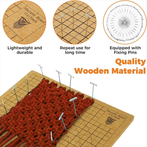 Macrame Board and Metal Adjustable Holder 1