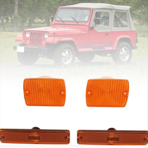 Pour YJ 1987-1995 Cache clignotant jaune 1