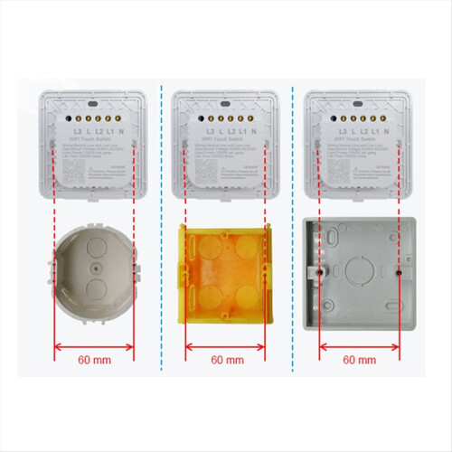 Fan Speed Control Touch Switch Wifi Smart Deluxe Crystal Panel(C) 2