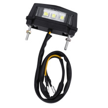 LED License Plate Light For Motorcycle And Bike - Easy Install, Long-Life Running Lamp, Rear Light