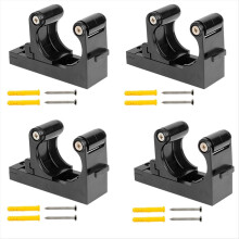 4PCS nástenný držiak na bicykel, držiak na parkovanie bicyklov, čierny
