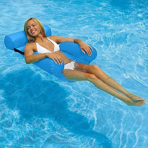 Pool Float Chair, Adult Inflatable Pool Yellow 2