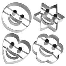 4-teiliges Ausstechformen-Set aus zum Backen von Keksen