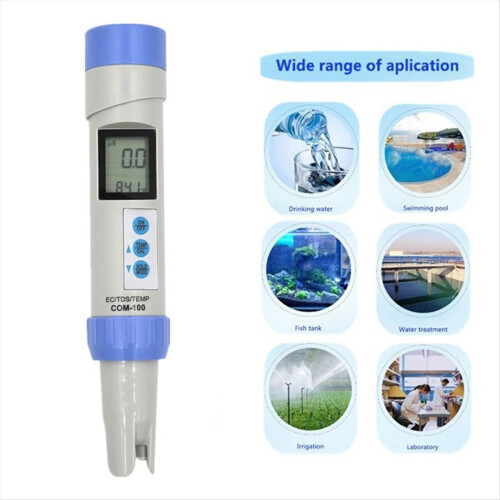 Professionelle COM-100 EC Analyzer TDS Meter Temp Tester Messung 2