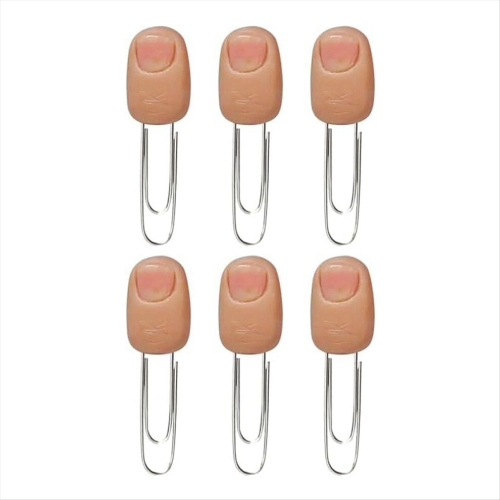 Realistic Finger Bookmark, Funny Finger Bookmark 6pcs