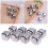 8 Pcs Silver Square Stainless Steel Reusable Ice Cubes 11