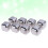 8 Pcs Silver Square Stainless Steel Reusable Ice Cubes 2