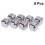 8 Pcs Silver Square Stainless Steel Reusable Ice Cubes 10