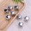 8 Pcs Silver Square Stainless Steel Reusable Ice Cubes 4