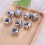 8 Pcs Silver Square Stainless Steel Reusable Ice Cubes 7