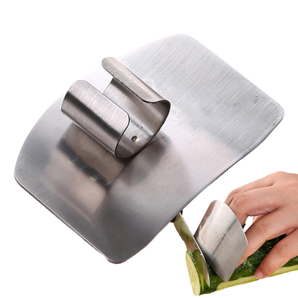 Stainless Steel Finger Protection - Finger Guard For Cutting Food, Kitchen Knife Safety, Vegetable Hacking