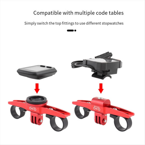 TT Handlebar Computer Mount Bike Computer Mount Adapter Black
