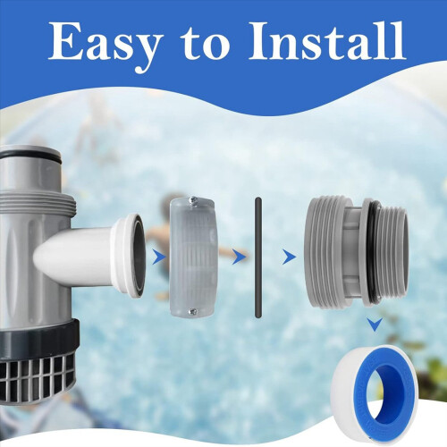 Adaptor furtun piscină 3,6 cm la 3,8 cm 2