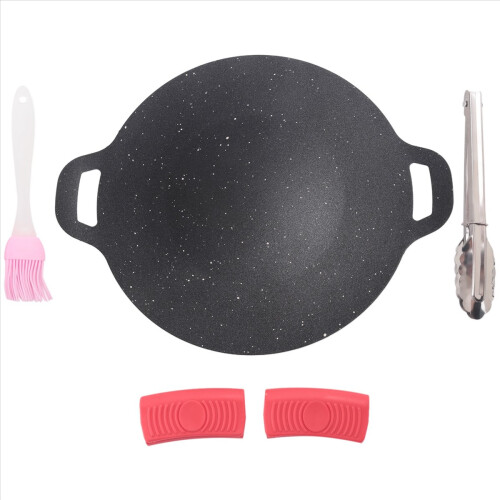 28 cm utendørs campinggrillplate non-stick koreansk grillplate 2