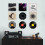 Vægmonteret displayholder til vinylplader uden skruer 5