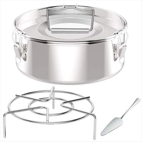 Φόρμα Flaneras για Flan Pan, από ανοξείδωτο ατσάλι με καπάκι