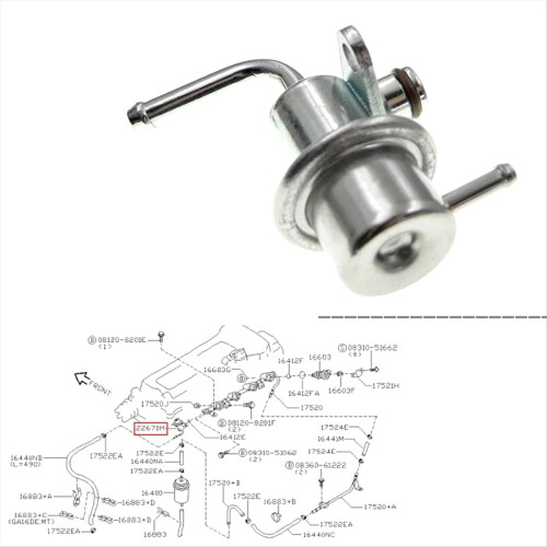 22670-41B00 5G1284 Trykregulator til 200SX 2