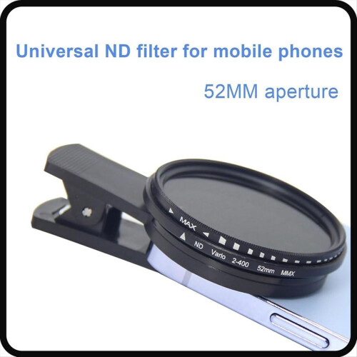 1 Set Telefonfilter 52 mm ND 2-400 mit Clip-Objektivdeckel 1