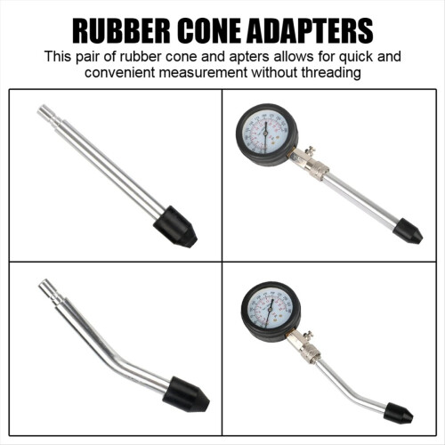 Gasoline Engine Compression Meter with M10 M14 Adapter 2