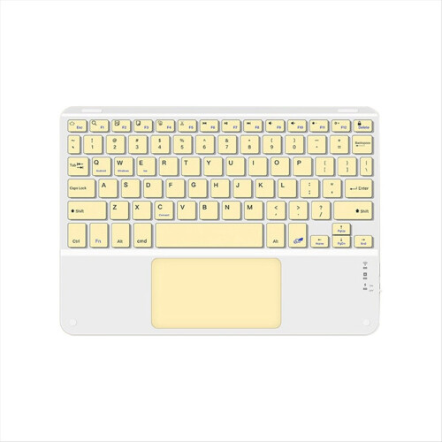 10inches Touchpad Bluetooth Keyboard Compatible with , Yellow 1