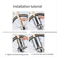 Bike Front Fork Shelf with Bike Fork Bag Road Cycling Racks