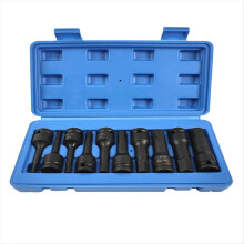 1/2 inch Drive Master Impact Hex Bit Set, Hex Driver, 10 stuks