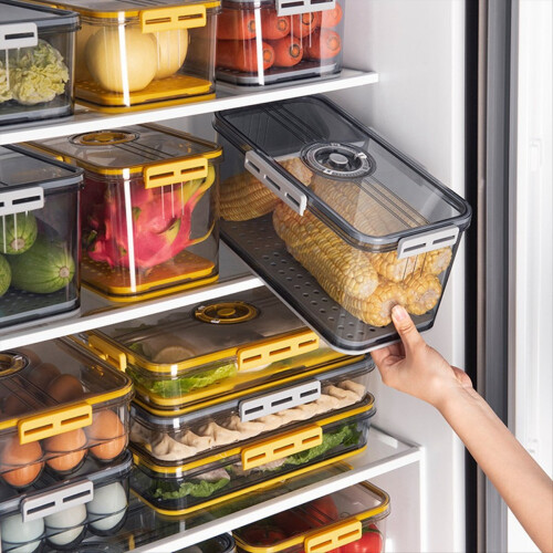 Brødkasse Brødkasser til køkkenbord lufttætte, med låg grå 1