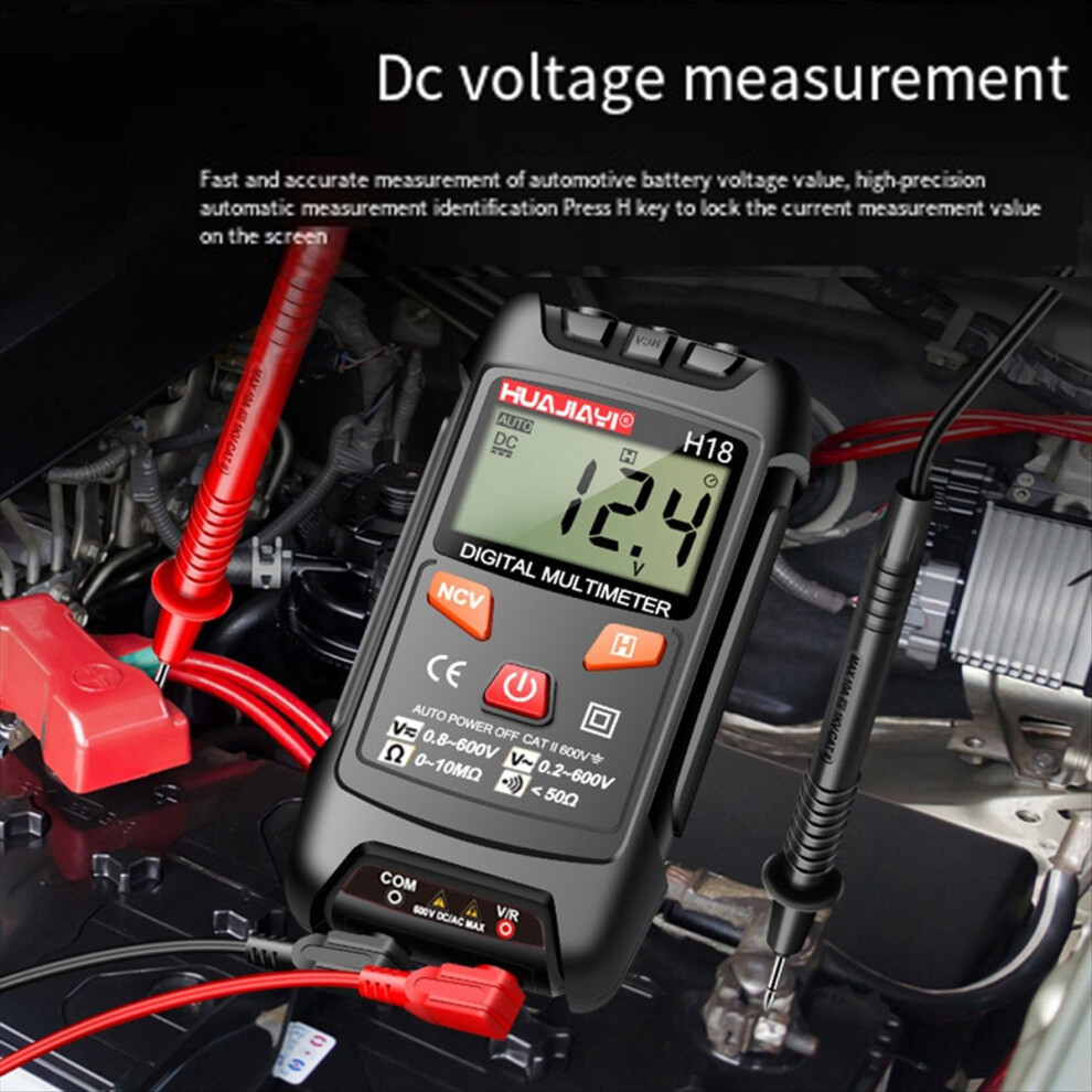 H18 Digital Multimeter Voltage Meter 1999 Counts Red 4711874466545