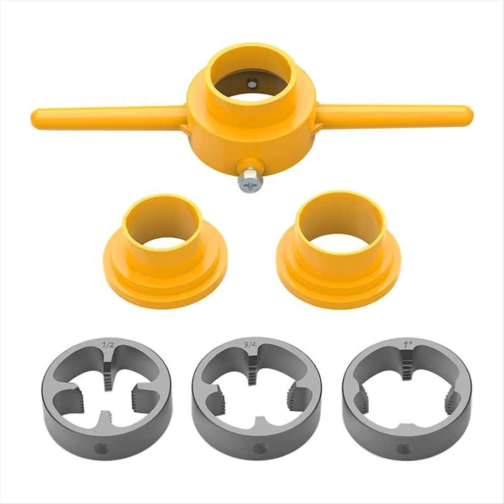 6Pcs Pvc Thread Maker Tool Pipe Threader Plumbing Tool Kit 4711874466002