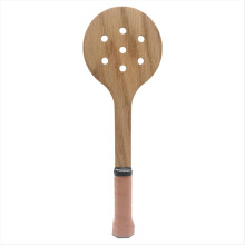 Lingură de tenis funcțională din lemn cu indicator pentru rachetă, antrenament pentru swing