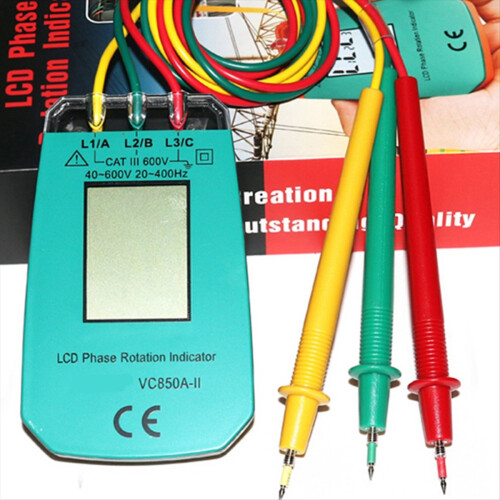 3 Phase Tester Digital Phase Indicator Detector LED Phase Sequence on OnBuy