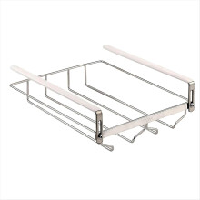 Justerbar vinglasorganisator, hængende metalvinglasstativ, 23 cm