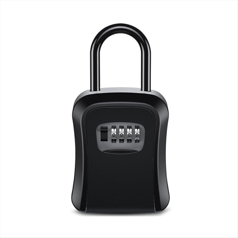 Outdoor Password Key Extended Locking Hook 4 Digit Code Box Black 4711874489391