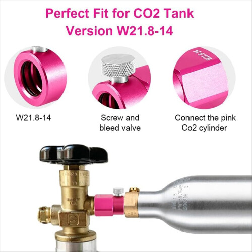Προσαρμογέας επαναπλήρωσης CO2 για φιάλη CO2 Duo/Crystal 3.0 Quick Connect 1