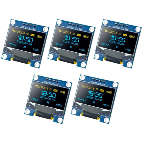 Módulo de exibição OLED de 0,96 polegadas 5PCS para