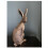 Gold Hare Ornament, Sitting Hare Antique Finish 6