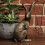 Gold Hare Ornament, Sitting Hare Antique Finish 2