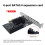 PCI-E udvidelseskort PCI-E X1/X4 til SATA3.0 6-ports riseradapter 3