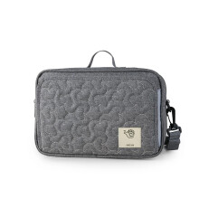 Stroller Bag Waterproof Embroidered Diaper Organizer For Strollers, Storage Bag, Dark Gray