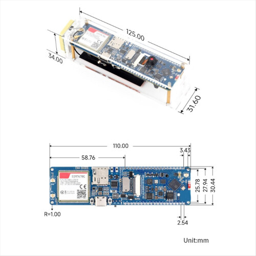 ESP32-S3 SIM7670G 4G-utviklingskort 2