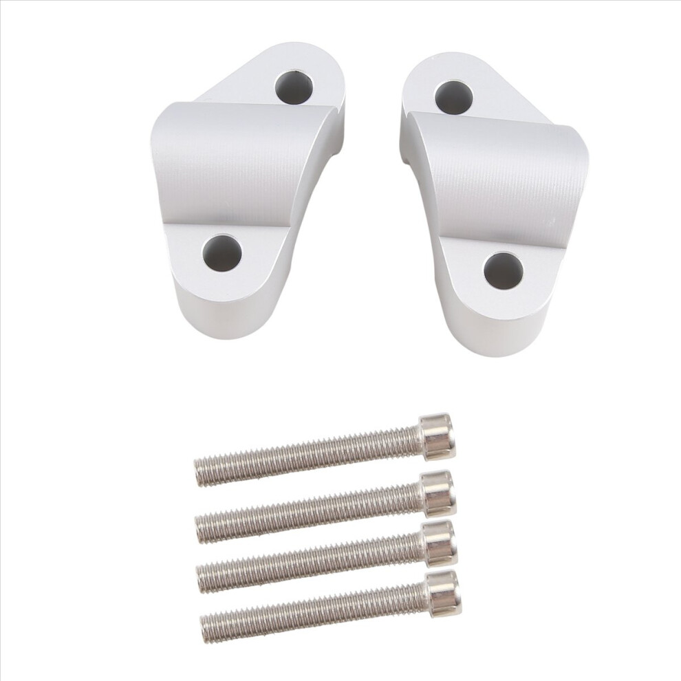 Motorcycle Handlebar Riser Bar Mount for V4,Silver-image-OPC-PMD6SJD-NEW